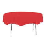 Touch Of Color Plastic Disposable Table Cover Classic Red 82" Dia 12/CASE New. Price: $45.35.