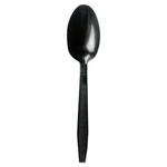 Boardwalk Heavyweight Polypropylene Cutlery, Teaspoon, Black, 1000/CARTON New. Price: $33.76.