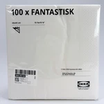 200 Ikea 3PLY Paper Napkins Serviettes White Party 40X40CM Fantastisk Brand New. Price: $15.00.
