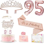 Awfrky 95TH Birthday Decorations For Her Women, Including Year Rose Gold New. Price: $21.72.