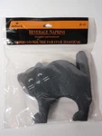 Vtg Hallmark Halloween Black Cat Tissue Beverage Napkins Used. Price: $28.00.