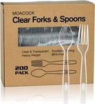 200 Count Plastic Silverware, Heavy Weight Forks Spoons Disposable Utens New. Price: $22.97.