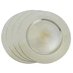 Saro CH001.PT13R In. Round Classic Design Charger Plate - Platinum Set Of 4 New. Price: $11.88.