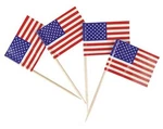 Jbcd American Toothpick Flag Mini Small Cupcake Topper United States New. Price: $23.76.