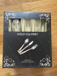 N9R 160PCS Gold Plastic Silverware - Utensils Set Tableware Fl... New. Price: $37.00.