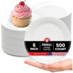 Bulk 6-INCH White Paper Plates Eco-friendly & Disposable New. Price: $40.79.