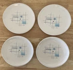 Set Of 4 Mcm Franciscan Oasis 6.5 X Oval Bread / Dessert Plates Used. Price: $45.00.