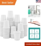 Compact Oz White Paper Cups Sturdy, Stylish, And Leak-resistant (300 Count) New. Price: $25.99.