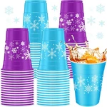 60 Pieces Snowflakes Frozen Plastic Cups 16OZ Disposable Winter Bev... New. Price: $30.75.