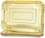 10 Pcs Gold Rectangle Trays, Heavy Duty Disposable Paper Cardboard For Platte... New. Price: $27.13.