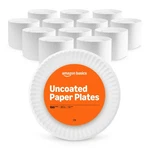 9 Uncoated White Paper Plates 1200 Count (pack Of 12) New. Price: $57.01.