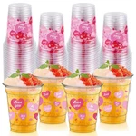 50 Pcs Valentine's Day Heart Plastic Cups Bulk 12 Oz Valentines Conversation ... New. Price: $26.29.