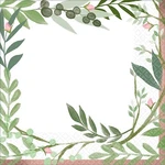 Amscan Love And Leaves Luncheon Paper Napkins - 6 1/2" 5 Pack New. Price: $22.00.
