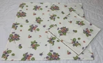 Two Large Dinner Napkins, Waverly Garden Room, Floral Bouquet, Cotton Pre-owned. Price: $5.50.