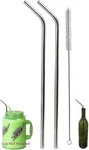 2 Jumbo 14" Stainless Steel Straws 100 Oz Huge Super Long Drinking Silver New. Price: $9.71.