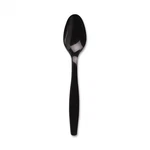 Dixie 6" Heavy-weight Plastic Teaspoon, TH517, Black, 1,000 Count New. Price: $34.71.