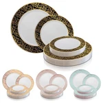 Elegant Mosaic Design Disposable Plastic Plates Wedding Party Value Sets 120 Pcs New. Price: $49.49.