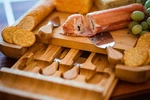 100% Natural Bamboo Cheese Board And Cutlery Set - Home Antigua Lux New. Price: $37.00.