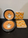 Halloween Ghosts Party Paper Plates And Napkin Sets. 60 Of Each New. Price: $15.00.
