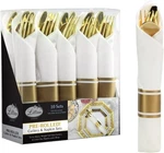 40PCS Pre-rolled Gold Plastic Cutlery Set With Napkins Wedding, Party, Catering New. Price: $19.99.