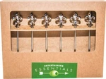 Cork Pops Stainless Steel Cocktail Picks With Fleur De Lis Motif (set Of 6), Sil New. Price: $19.95.