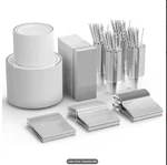 800 Pcs Disposable Dinnerware Set For 100 Guests / Cup Plates Spoons Silver New. Price: $199.99.