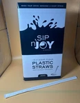 300 Pcs Pack 10.25'' Giant Straws Clear Paper Wrapped Disposable Plastic New. Price: $16.99.