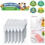 500 Clear Plastic - Heavyweight Disposable Forks, Sturdy Flatware, Eleg... New. Price: $39.99.