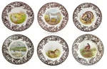 Spode Woodland Set Of 6 X Dinner Plates- Unique Designs +-----3704----- New. Price: $149.99.
