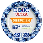 Dixie Ultra, Deep Dish Paper Plates, 28 Oz, 40 Count (pack Of 1), Indigo New. Price: $10.60.