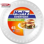 Hefty Everyday 9 Inch Foam Plates, White, 45 Count (pack Of 1) New. Price: $5.37.