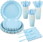 Xiangqu 175 Pcs Light Blue Paper Plates And Napkins 25 Guest Baby Party ... New. Price: $25.66.