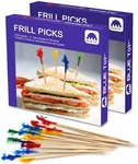 Blue Top Wood Frill Toothpicks 4 Inch Value Pack 2000PCS, To... New. Price: $22.26.