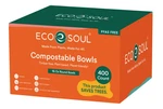 Ecosoul Compostable 16 Oz Bowls Disposable Friendly 400 Count Bulk Pack New. Price: $47.45.
