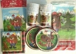 Bear Lumberjack Moose Birthday Party Supply Set Pack Kit W/ Loot Bags New. Price: $32.99.