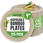 Jenvita Bamboo Paper Compostable (125-PACK, 9" Round Plates, Beige New. Price: $35.90.
