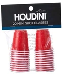 20CT Mini 2OZ Red+white Plastic Shot Glasses/cups Party Set Reusable/disposable New. Price: $9.99.