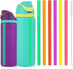 6PCS Replacement Straws For Owala M, Pink, Green, Purple, Yellow, Red, Orange New. Price: $10.52.