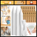 3200 Pcs Disposable Paper Cone Cups - Thick 4 Oz For Shaved Ice, Slushies, Coole New. Price: $199.99.