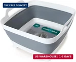 Fosjgo Collapsible Dish Basin With Drain Plug, 2.4 Gal (9L) Space-saving Foldabl New. Price: $24.84.