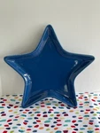Fiestaware Lapis Star Plate Blue Snack Appetizer Cookie New. Price: $21.00.