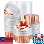 Eusoar Rose Gold Cupcake Liners, 120PCS 5OZ Disposable Aluminum Foil Baking Cups New. Price: $55.73.