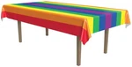Rainbow Tablecover Of Size 54" X 108" For Christmas - Beistle New. Price: $20.12.