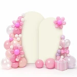 Lebenguru Set Of Upgraded Wedding Arch Cover, 6.6FT,7.2FT Beige Spandex Fit... New. Price: $40.63.