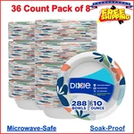 Dixie Small Paper Bowls, 10 OZ,36 Count (pack 8), Microwave-safe, Soak-proof New. Price: $36.07.