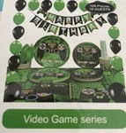 Wernnsai Birthday Party Supplies Set Video Game 16 Guests Balloons Plates Forks+ New. Price: $18.99.