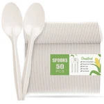 Gezond Compostable Spoons 50 Pack 6.7 Inch Disposable No Plastic Biode... New. Price: $16.97.
