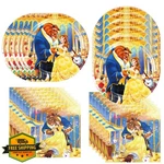 Domidola 40PC Beauty Beast Party Plates Napkins Set, Birthday Supplies New. Price: $53.99.