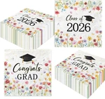 Class Of 2026 Graduation Party Supplies - 48 Count Wildflower Napkins New. Price: $22.99.