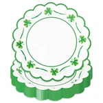 Jarthenaamcs 50 Pcs St. Patrick's Day Paper Plates Scalloped 9 In, Green New. Price: $27.99.